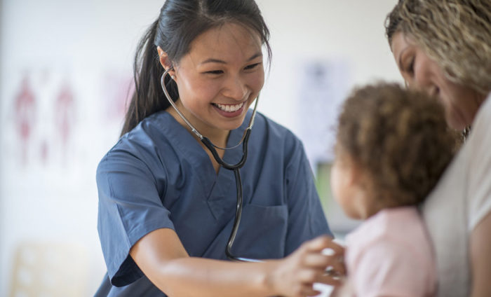 Family at the doctors