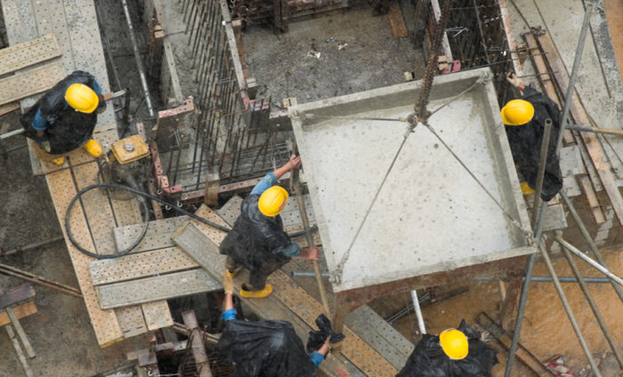 Work Injury Concreter Wet Conditions