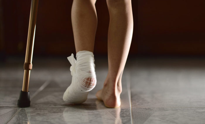 Korean injured by garbage truck